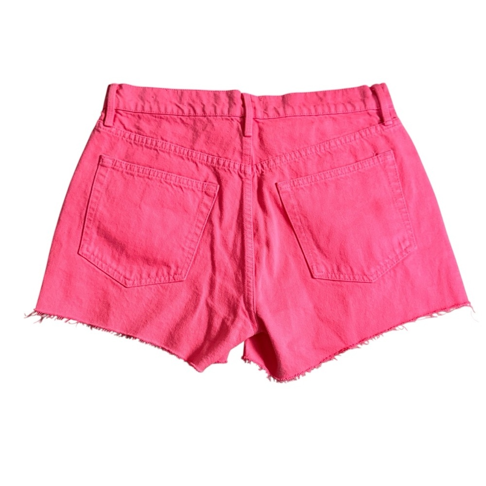 FRAME Le Brigette Pink Denim Shorts - Picture 2 of 8